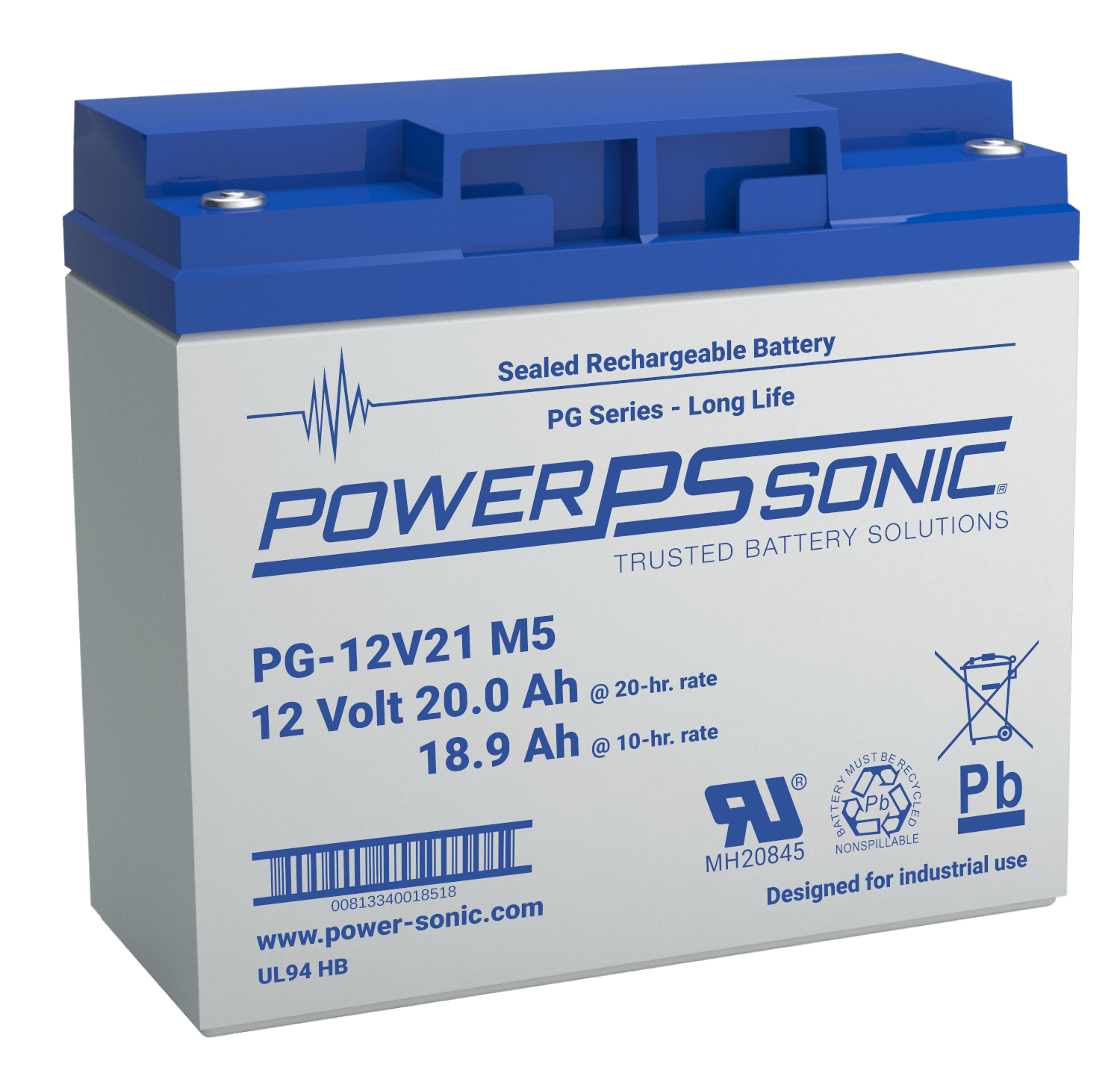 Pg 12v21 12v 18 9ah Long Service Life Vrla Battery Power Sonic Pg 12v21 12v 18 9ah Long Service Life Vrla Battery Power Sonic