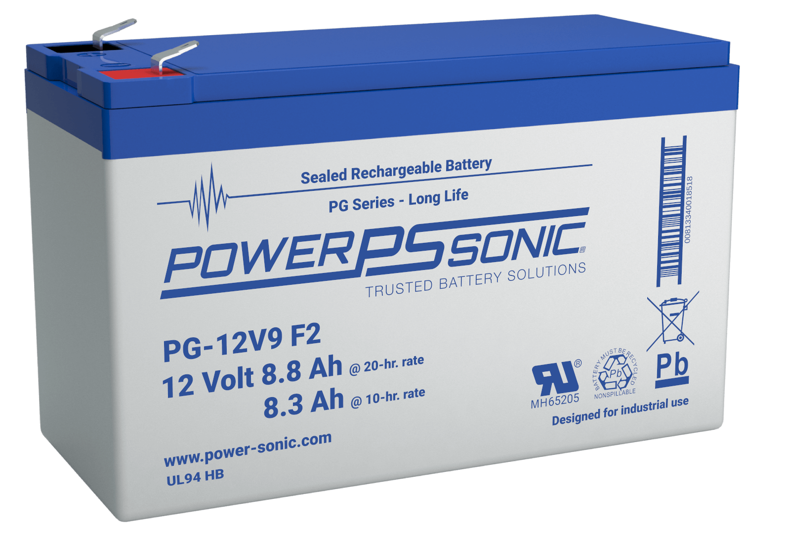 3 x Power Sonic 12V 7AH Rechargeable Batteries