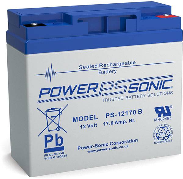 18Ah 19Ah 20Ah 22Ah 23Ah 24Ah POWERSONIC PS12170B 12V 17Ah AKKU BATTERIE VDS ko 