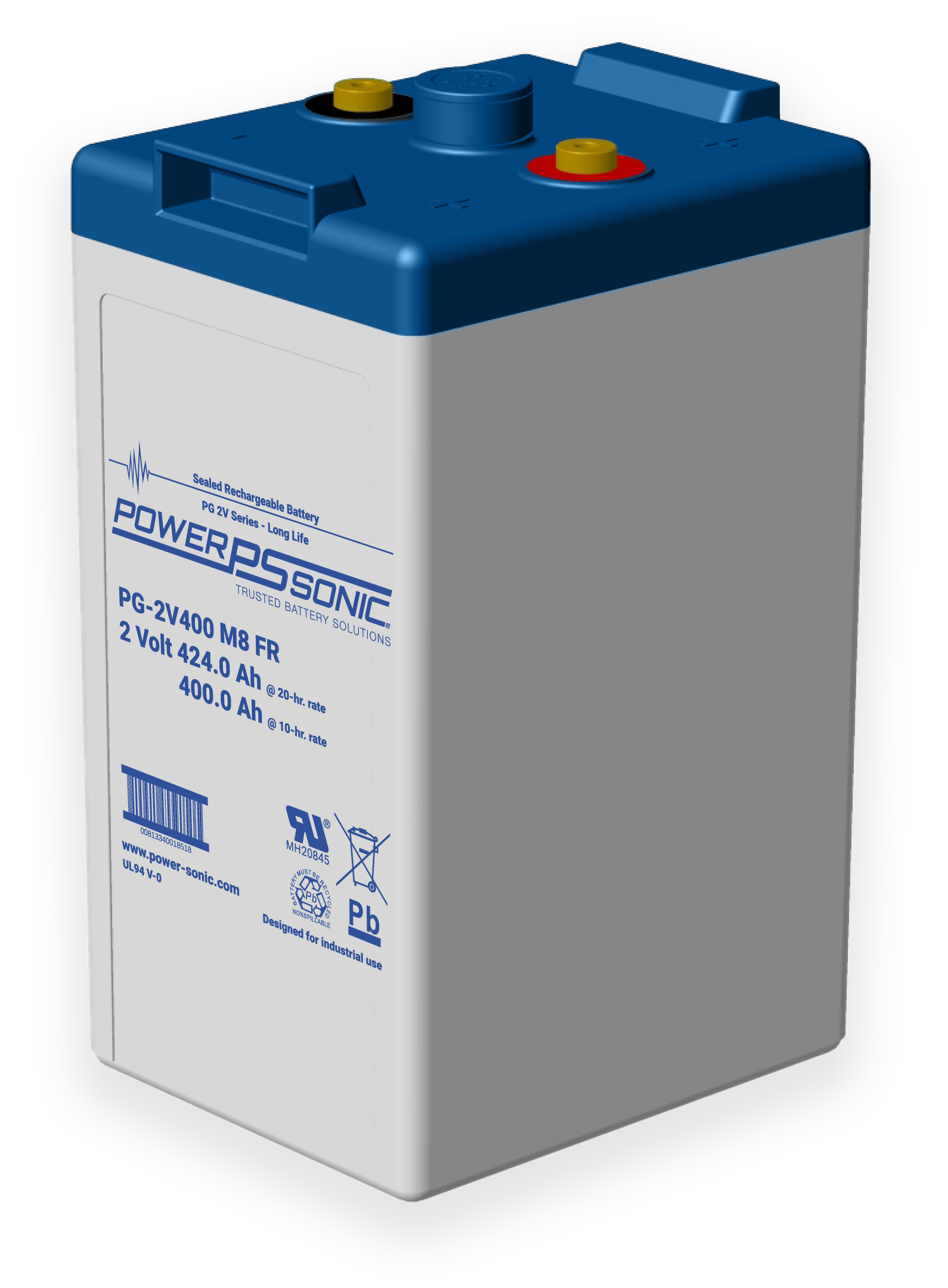 PG-2V400 FR 2V 400Ah High Capacity Long Life VRLA Battery | Power Sonic