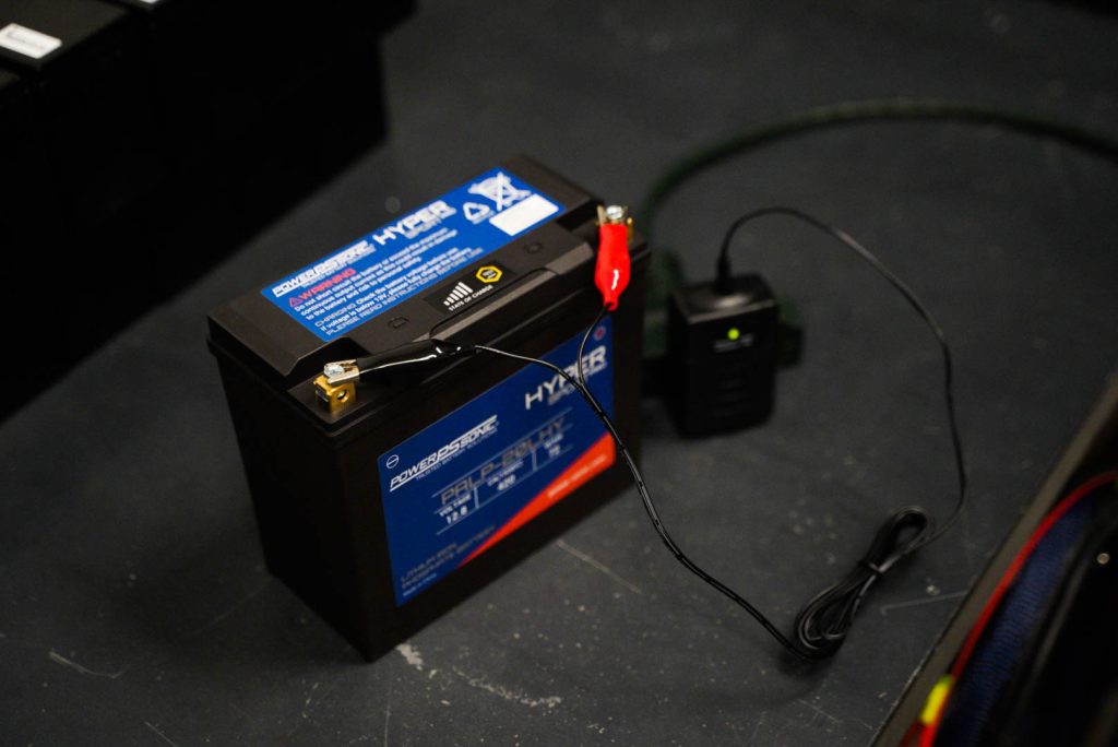 Charging a lithium battery with a SLA charger
